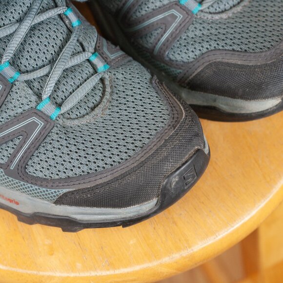 Salomon Pathfinder Trail Running Shoes in Grey & Blue - Women's EU 41 US 9 - Picture 4 of 9